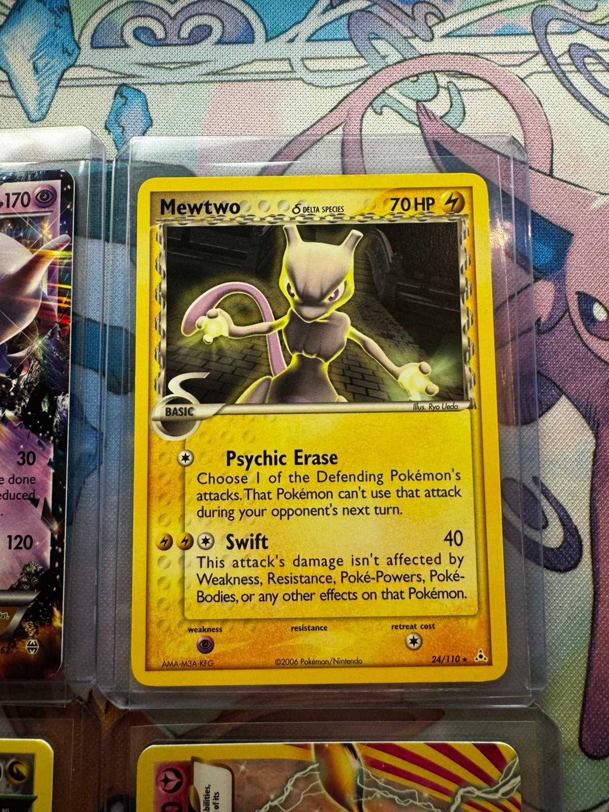 Pokemon Mewtwo 24/110 Delta Species Holon Phantoms., Ophalen of Verzenden, Nieuw, Losse kaart