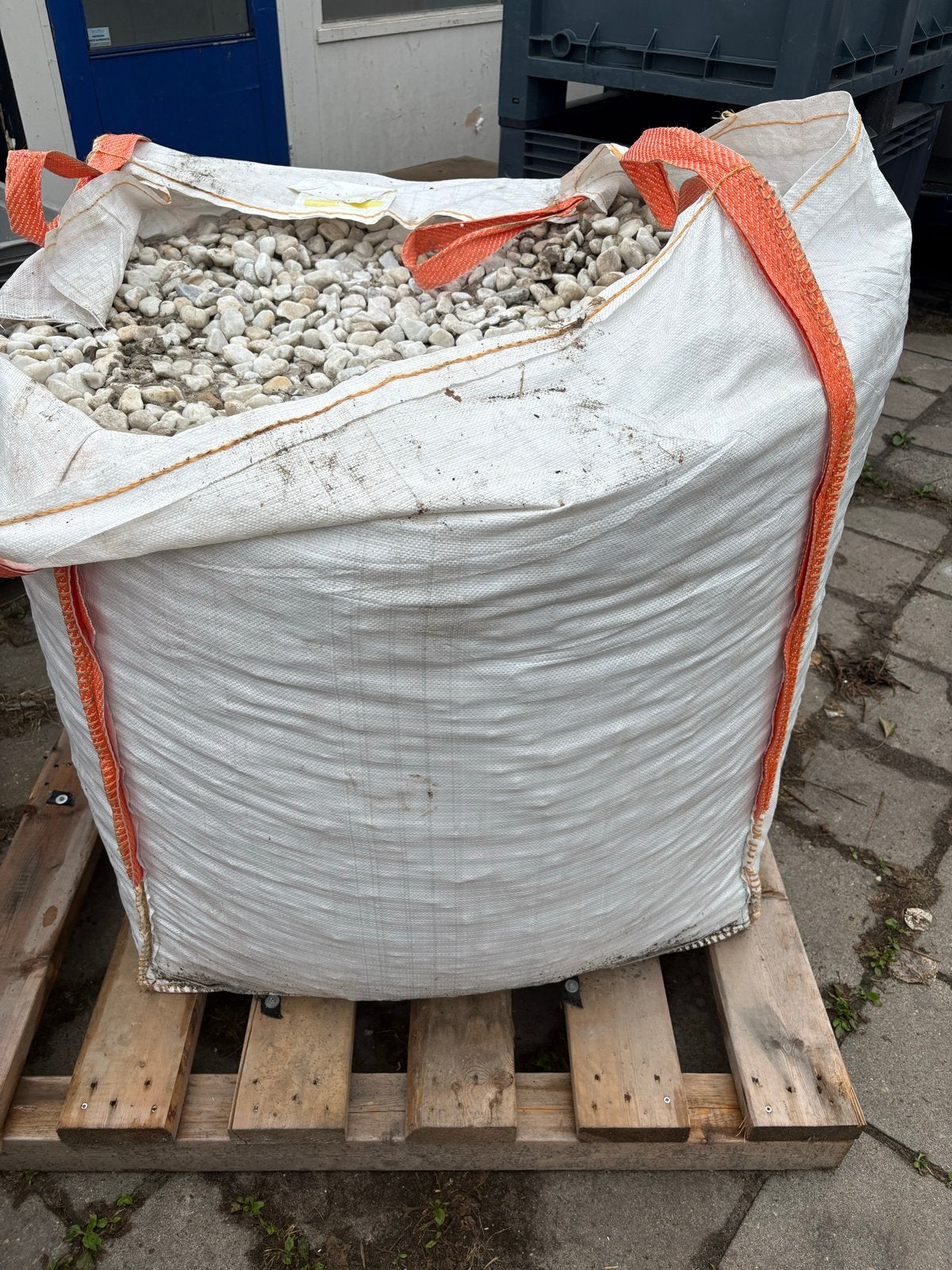 Witte sierkeien in big bag - Ideaal voor tuin en decoratie, Tuin en Terras, Ophalen, Gebruikt, Wit, Kei