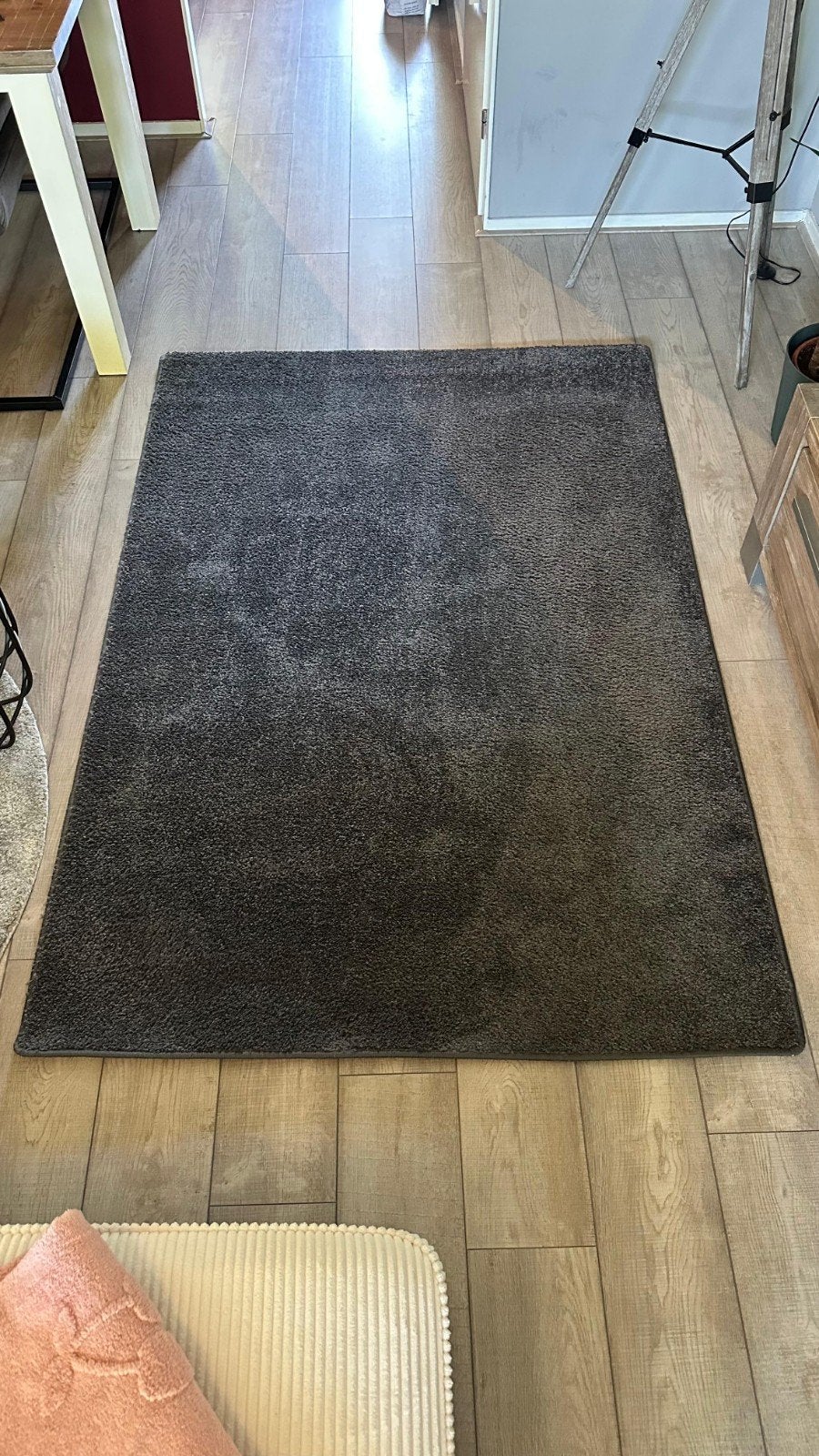 Antraciet vloerkleed 190x130cm, Ophalen, 150 tot 200 cm, 200 cm of meer, Zo goed als nieuw