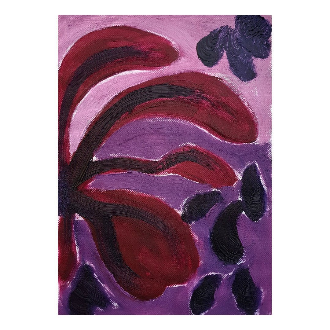 Vogelnest Anthurium - Botanisch schilderij op papier, Ophalen of Verzenden
