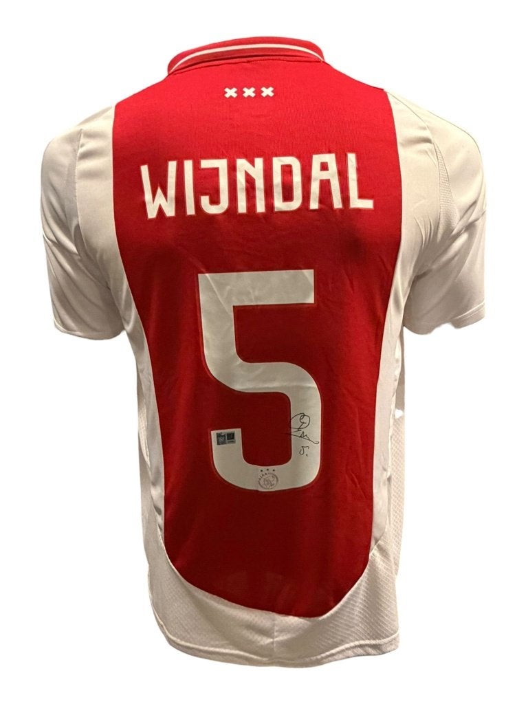 Owen Wijndal AFC Ajax 24/25  gesigneerd Thuis Shirt, Soccersignings.nl, Shirt, Ophalen of Verzenden, Zo goed als nieuw