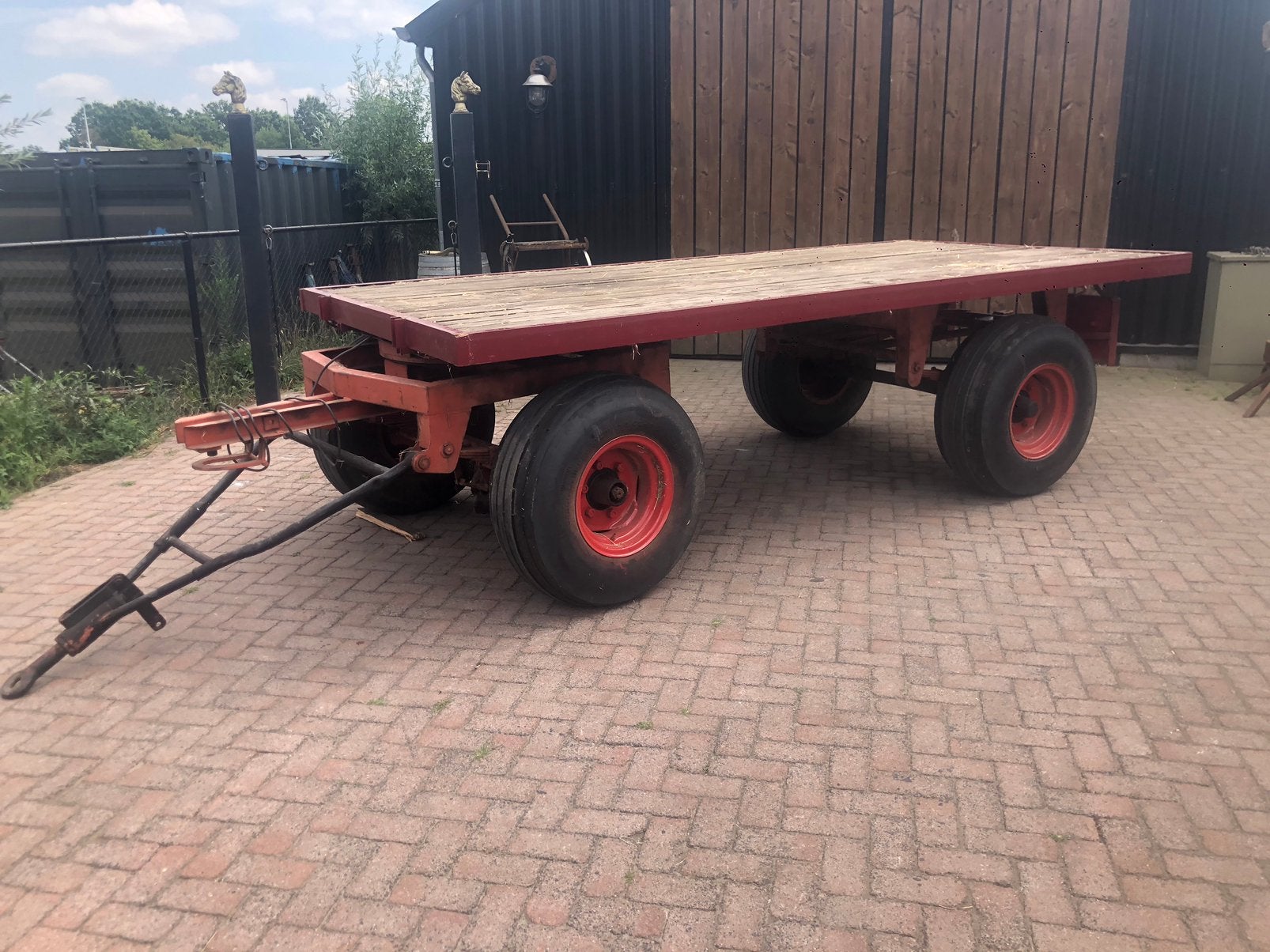 vlakker cultivator vorken ploeg Plattewagen, Ophalen, Overige, Grondbewerking