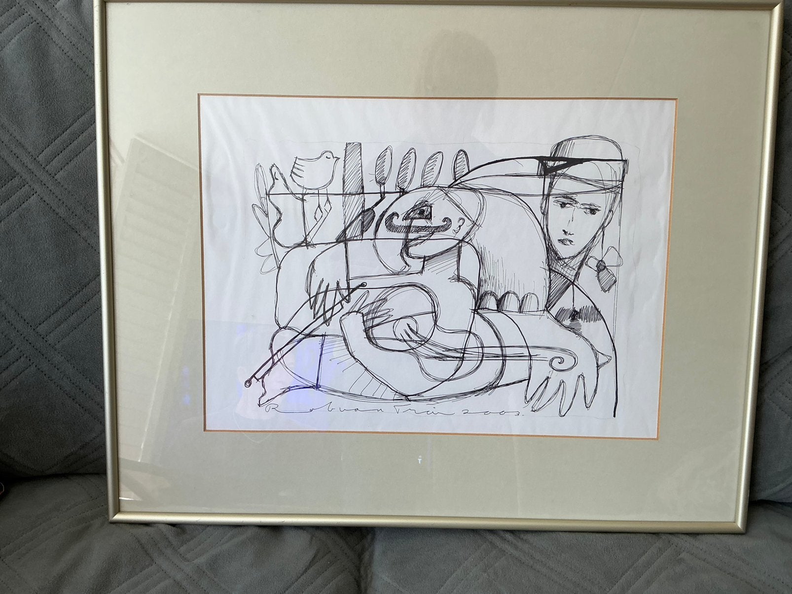 Pentekening 2003 Rob van Trier Tilburg,Rob van Trier kunst., Ophalen