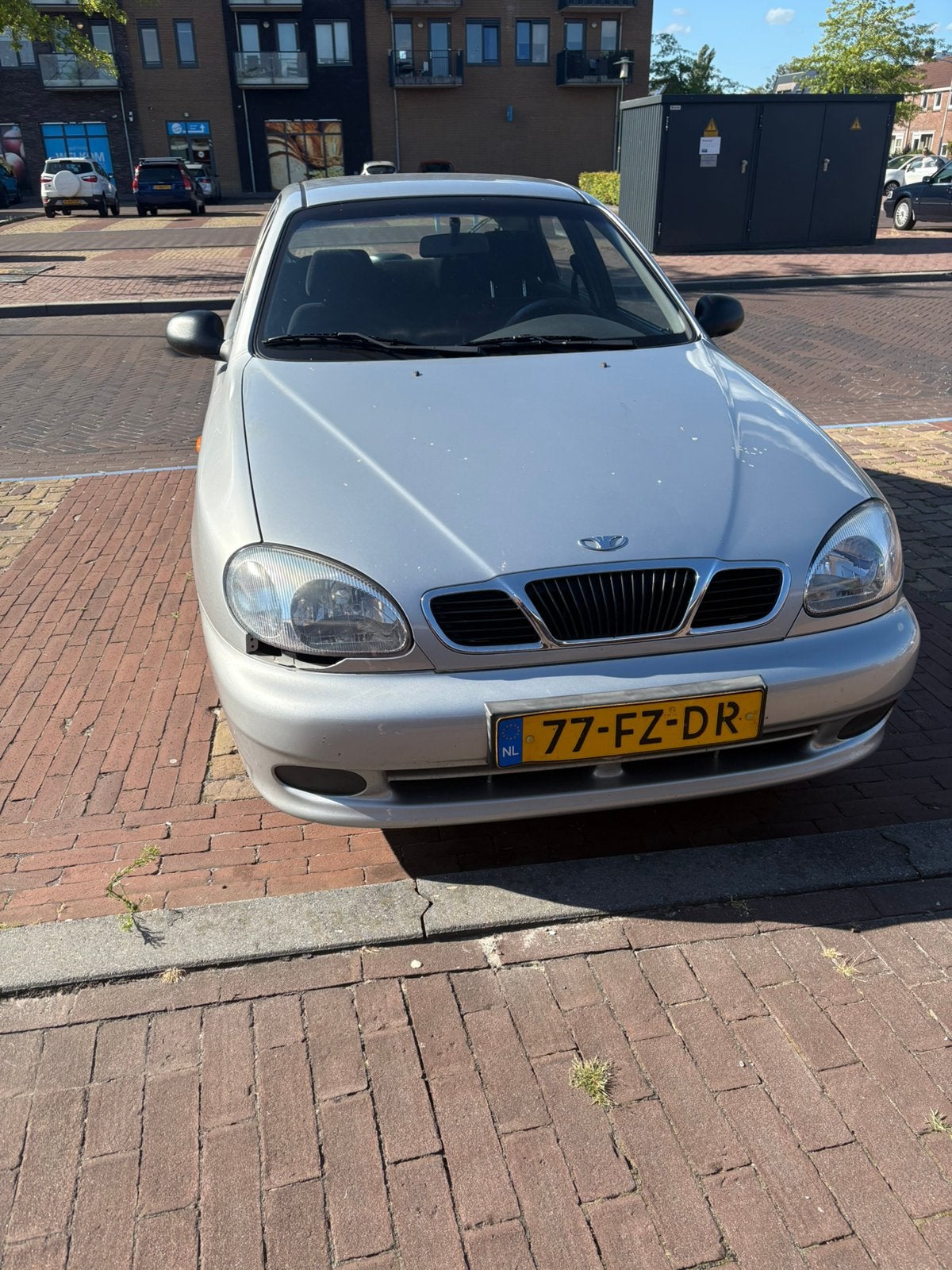 Daewoo Lanos 1.5 SE 2000 Grijs, Auto's, Daewoo, Voorwielaandrijving, 4 cilinders, Origineel Nederlands, Handgeschakeld
