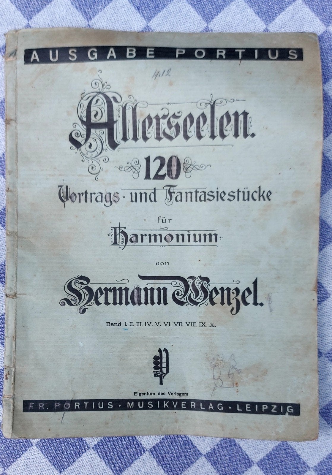 Allerseelen: Vortrags- en Fantasiestücke voor Harmonium, Gebruikt, Klassiek, Artiest of Componist, Overige instrumenten