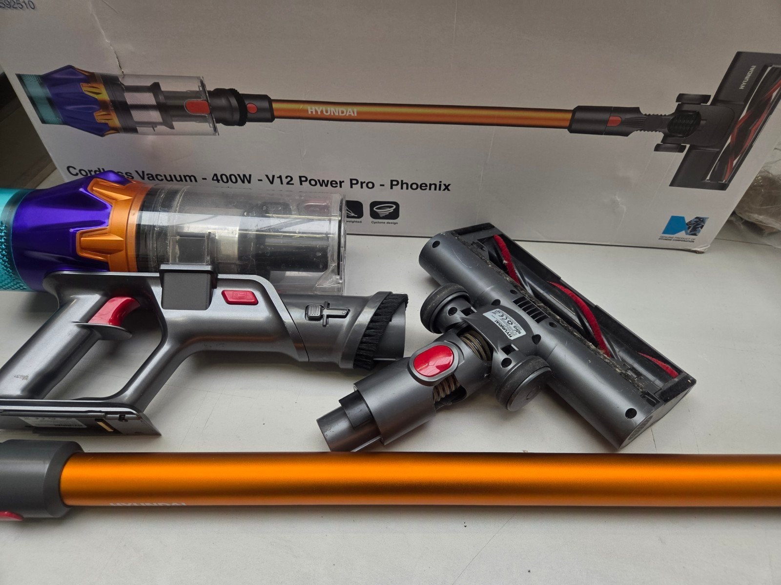 Hyundai V12 Power Pro Phoenix Draadloze Steelstofzuiger, Overige merken, Gebruikt, Draadloos, Ophalen of Verzenden