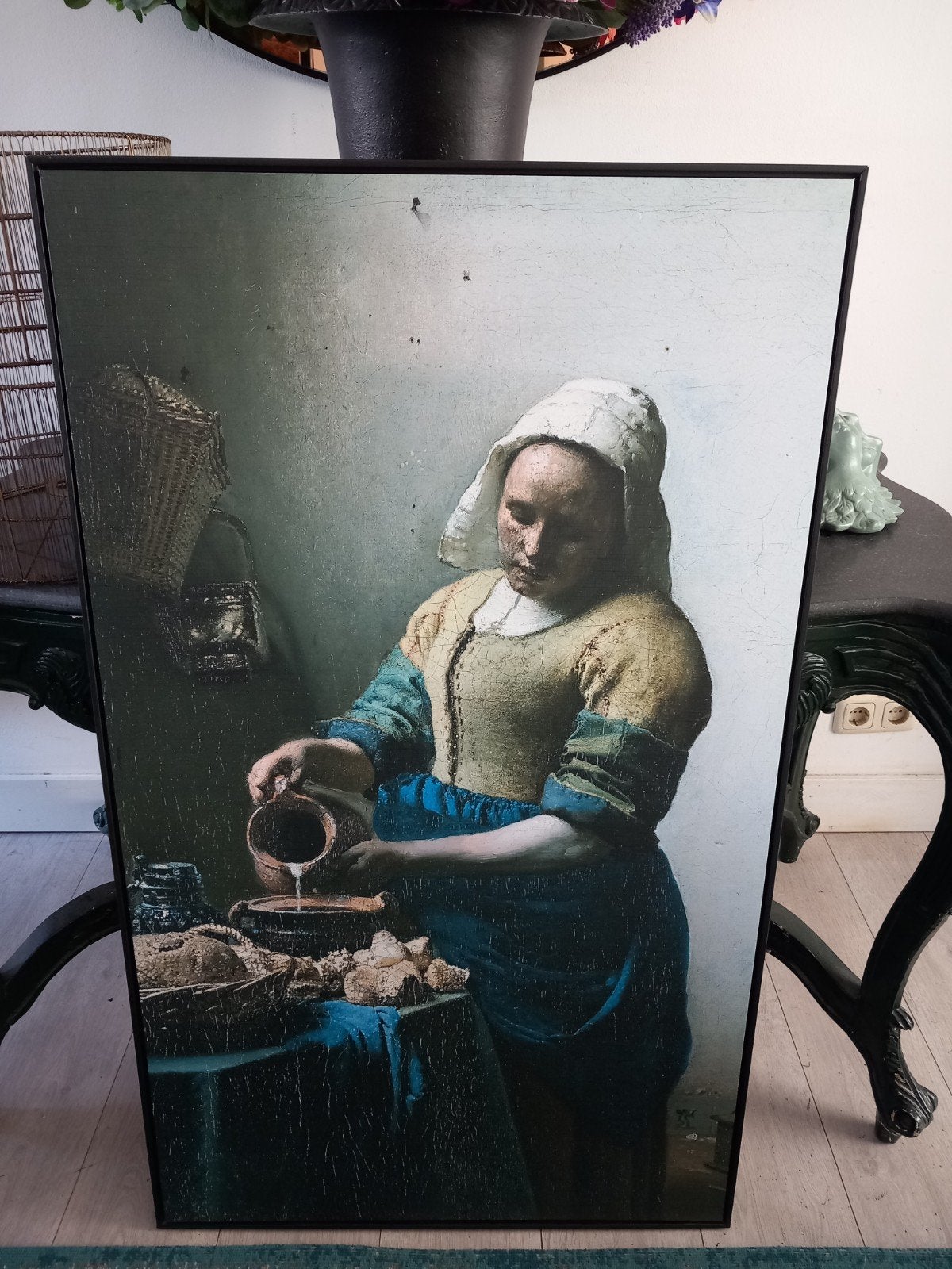 Het Melkmeisje schilderij, Antiek en Kunst, Ophalen