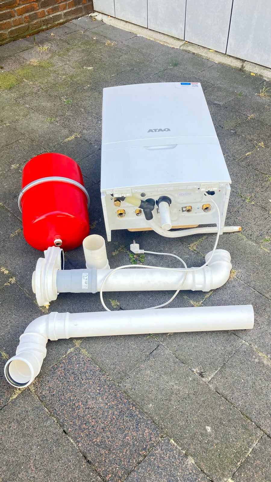 ATAG i36EC CV-ketel met expansievat en rookgasafvoer, Ophalen, 30 tot 80 cm, Gebruikt, Hoog rendement (Hr)