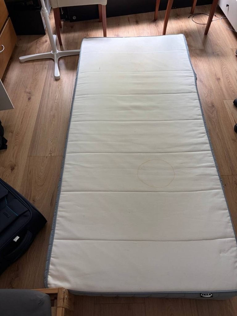 VESTMARKA Mattress, Ophalen, Gebruikt, 90 cm, Eenpersoons