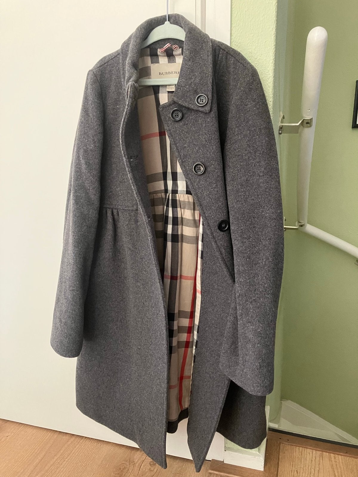 Burberry wollen jas voor kinderen - Maat 140cm, Ophalen of Verzenden, Zo goed als nieuw, Meisje, Jas