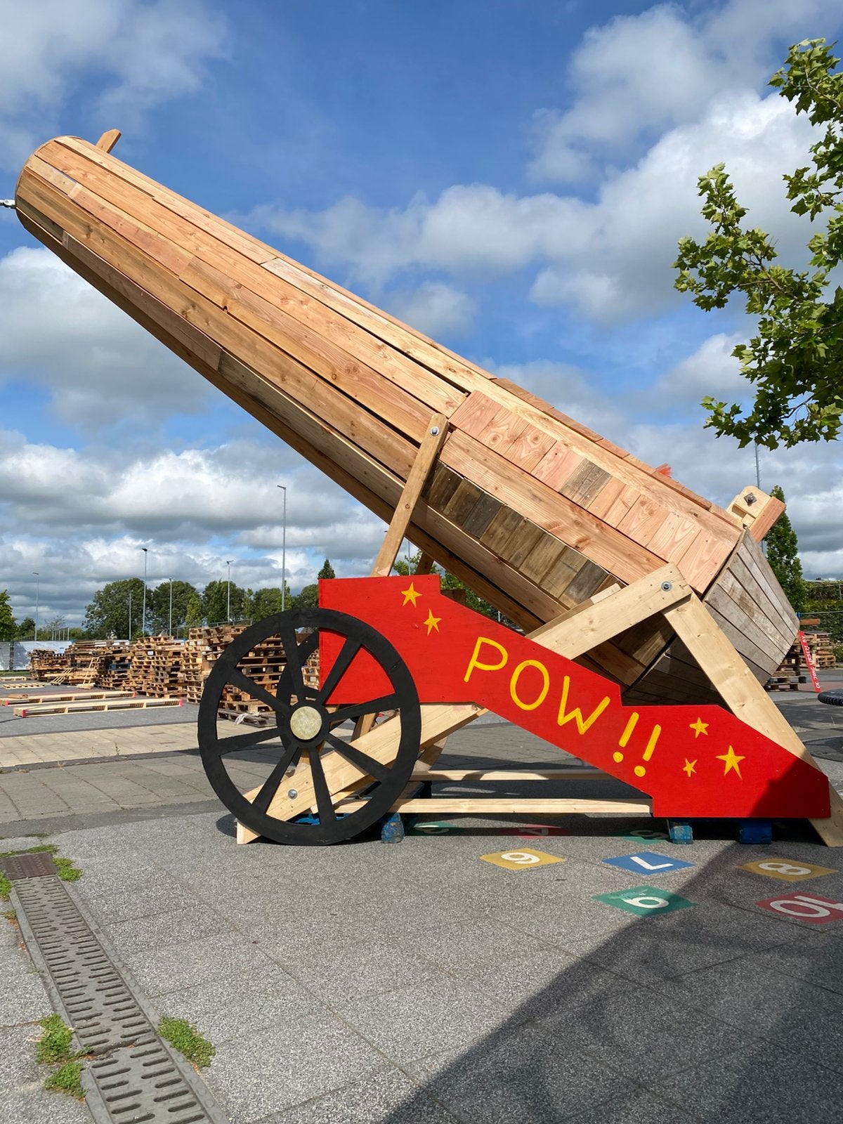 Teab Uniek houten KANON - zoekt nieuwe bestemming!, Ophalen, Nieuw