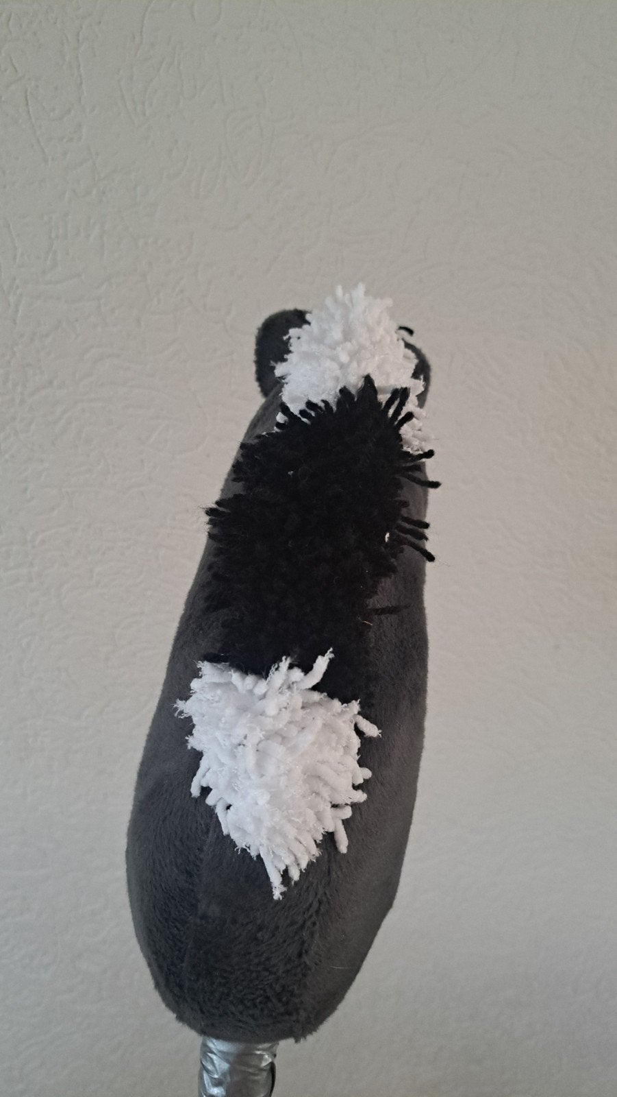 Hobbyhorse / Stokpaardje - Zwart met witte manen, Hobby en Vrije tijd, Ophalen of Verzenden, Gebruikt
