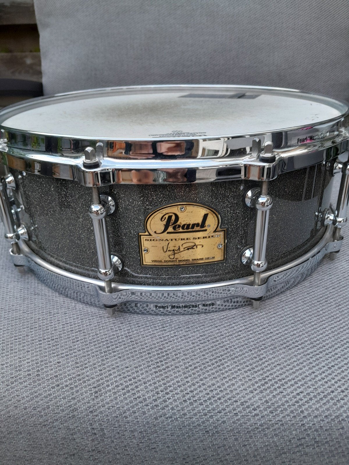 Pearl Virgil Donati Snare 14 x 5, Ophalen, Zo goed als nieuw, Pearl