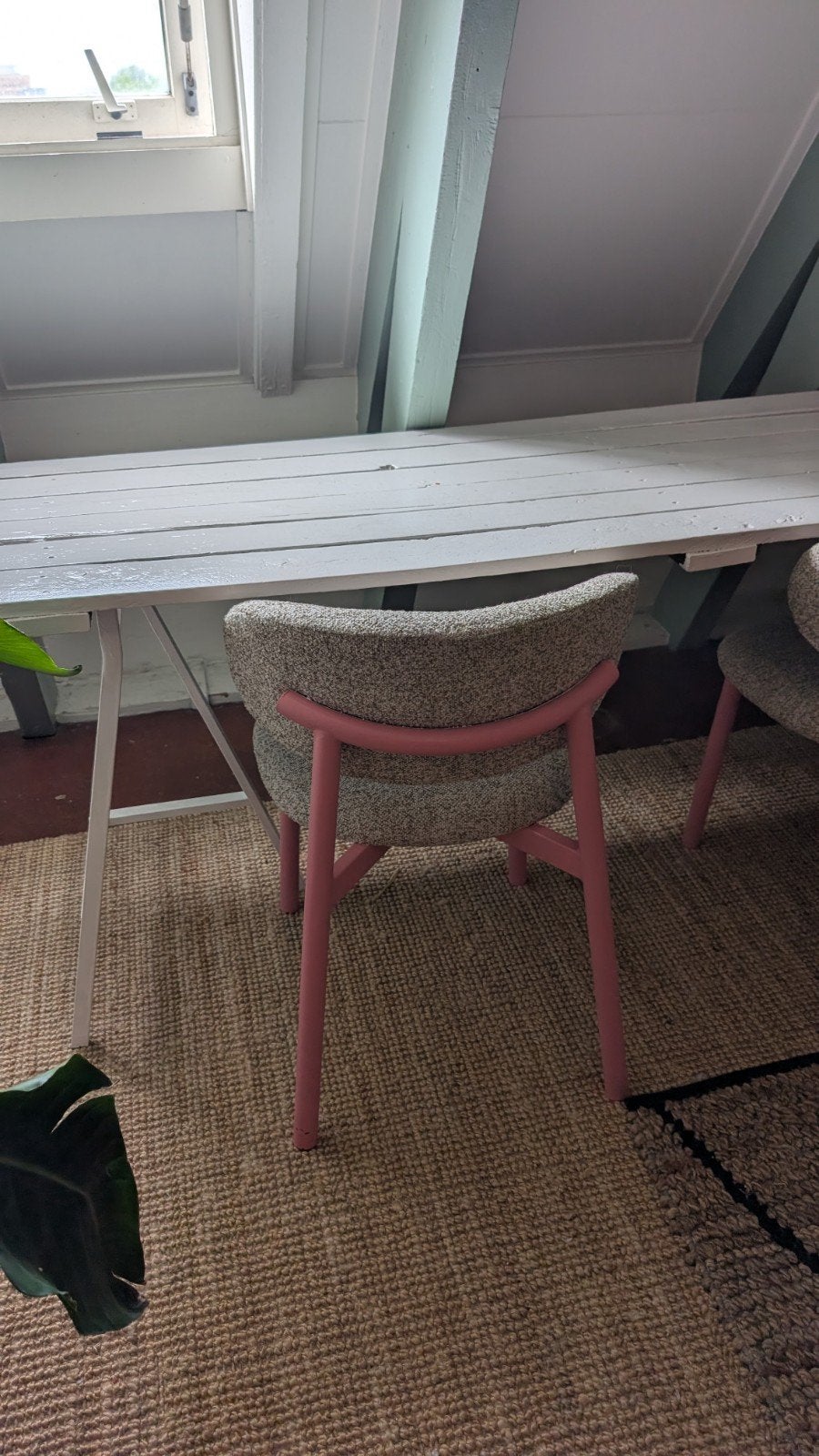 Marktkraam tafel met stoelen, Gebruikt, Tot twee personen, 150 tot 200 cm, Rechthoekig