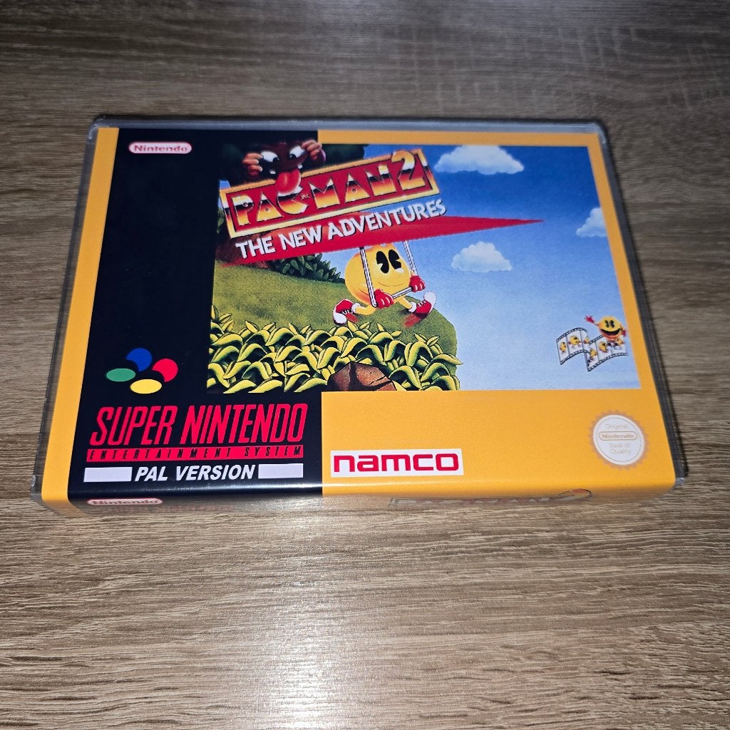 Pac-Man 2 SNES Game Case, Spelcomputers en Games, Avontuur en Actie, Verzenden, 1 speler, Zo goed als nieuw