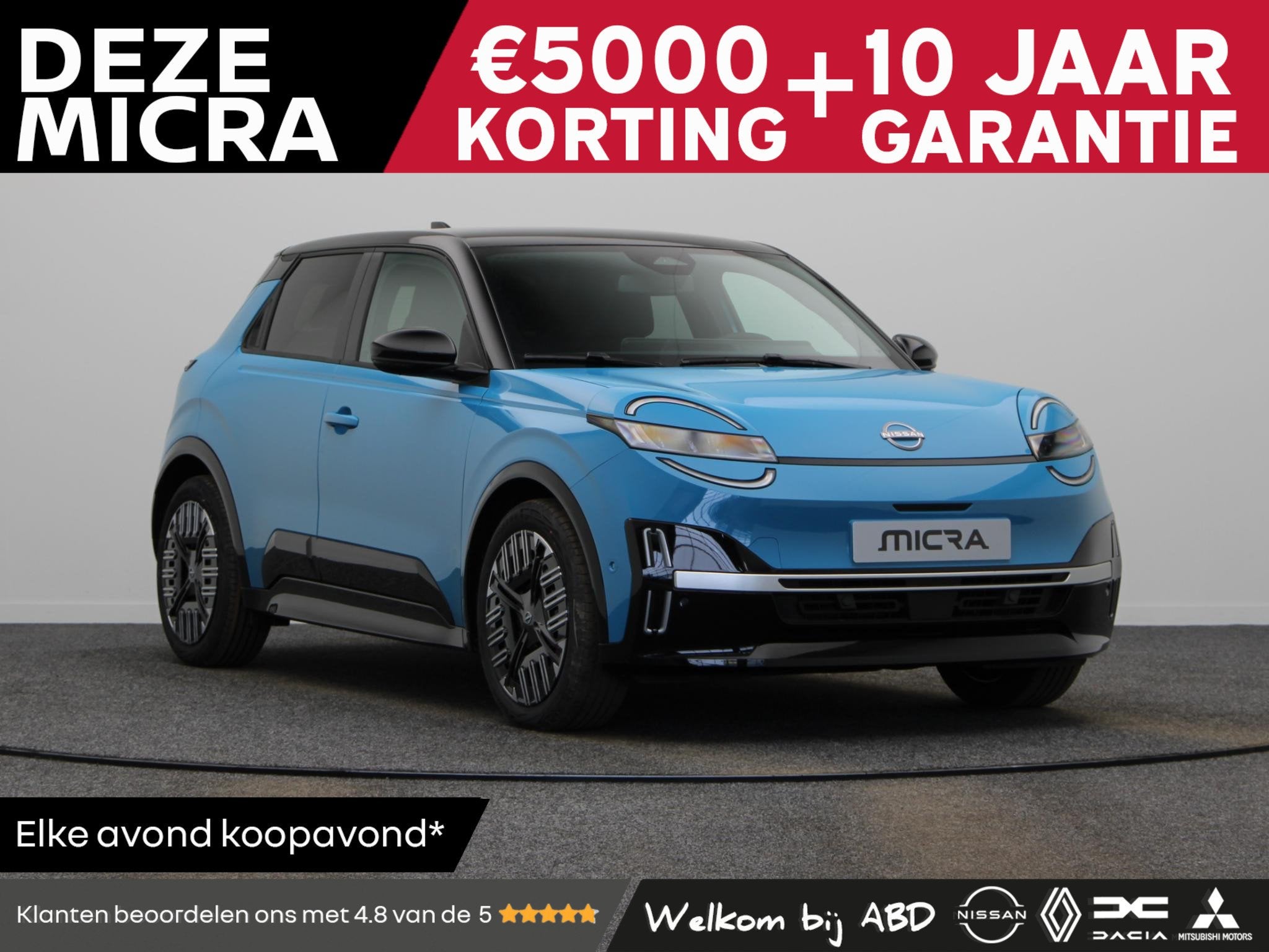 Nissan Micra ADVANCE - Launch Edition 52 kWh | Cruise Contro, Stof, 150 pk, Blauw, Origineel Nederlands