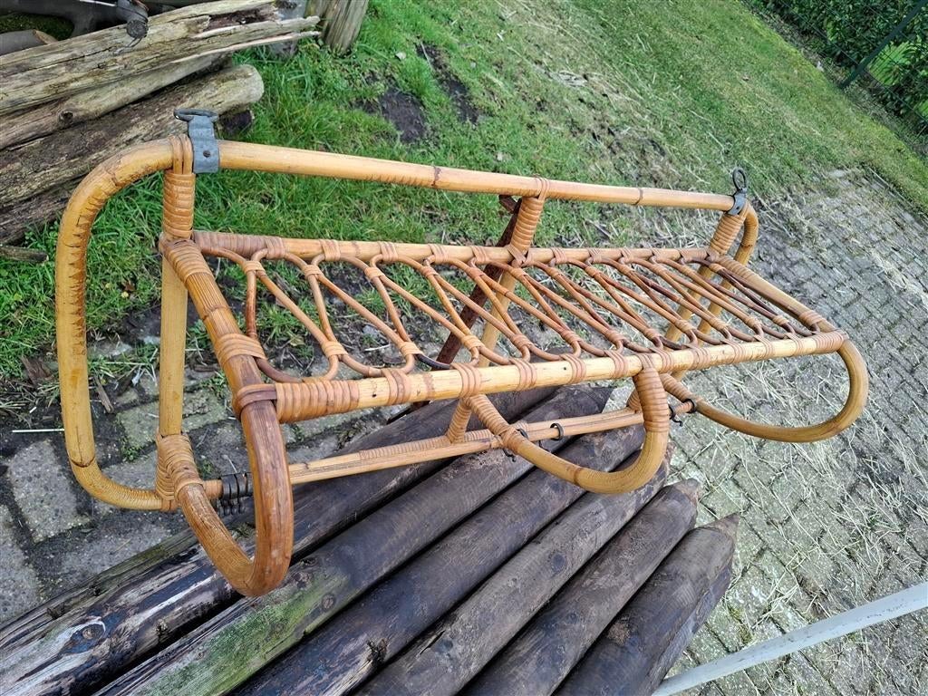 Wandkapstok '60s ( rotan ) Retro/Vintage/Design, Huis en Inrichting, Woonaccessoires | Kapstokken, Wandkapstok, Gebruikt, Ophalen of Verzenden