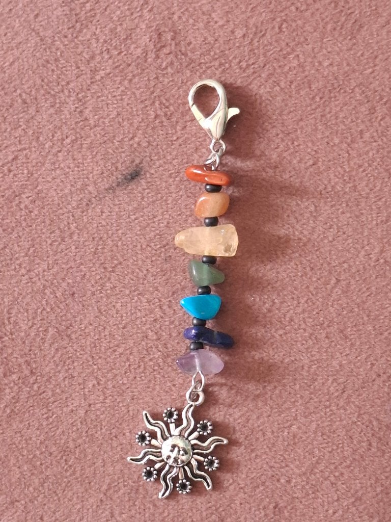 Hanger met natuursteentjes, Ophalen of Verzenden, Zo goed als nieuw, Overige kleuren, Overige materialen