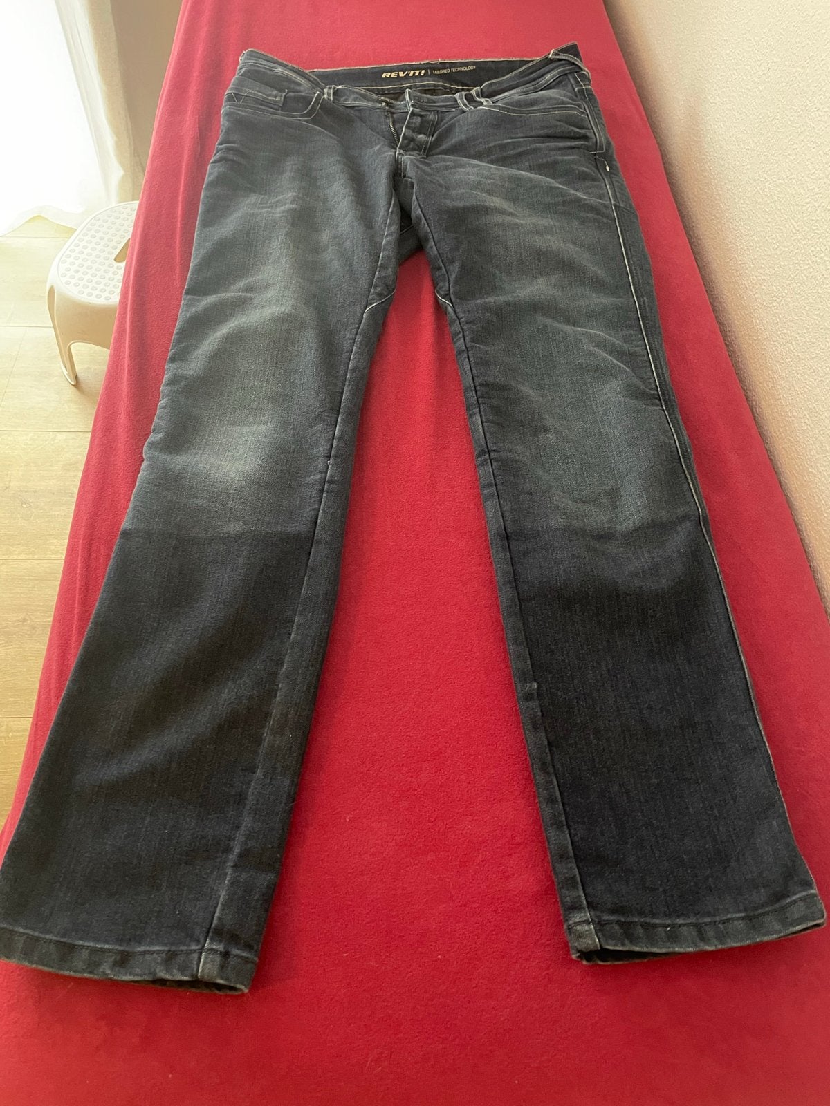 REV'IT! Motor Jeans Austin TF W33 met bescherming, Motoren, Kleding | Motorkleding, Ophalen of Verzenden, Tweedehands, Heren, Broek | textiel