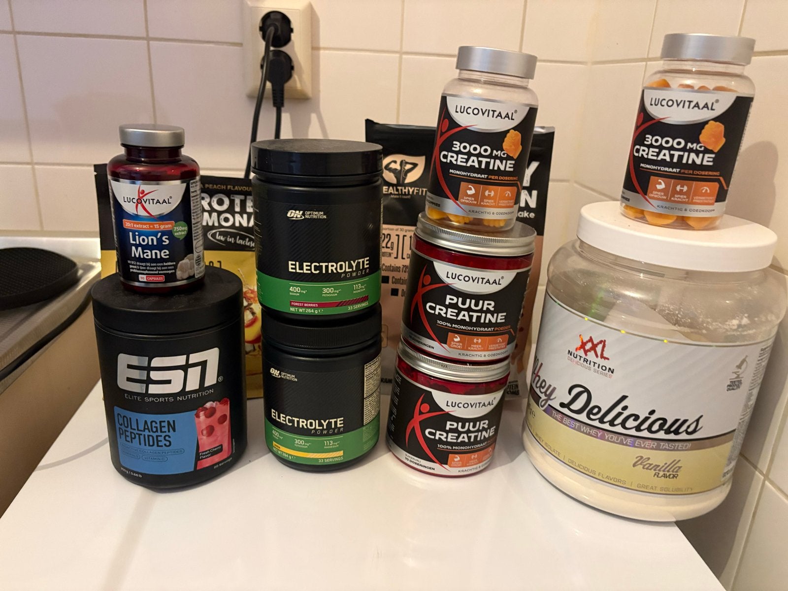 Pakket supplementen mag weg voor een leuk prijsje, Ophalen of Verzenden, Gebruikt, Poeder of Drank