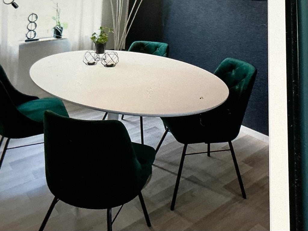 Tafel, Huis en Inrichting, Tafels | Eettafels, Ophalen, Scandinavisch/modern, Kunststof, 50 tot 100 cm