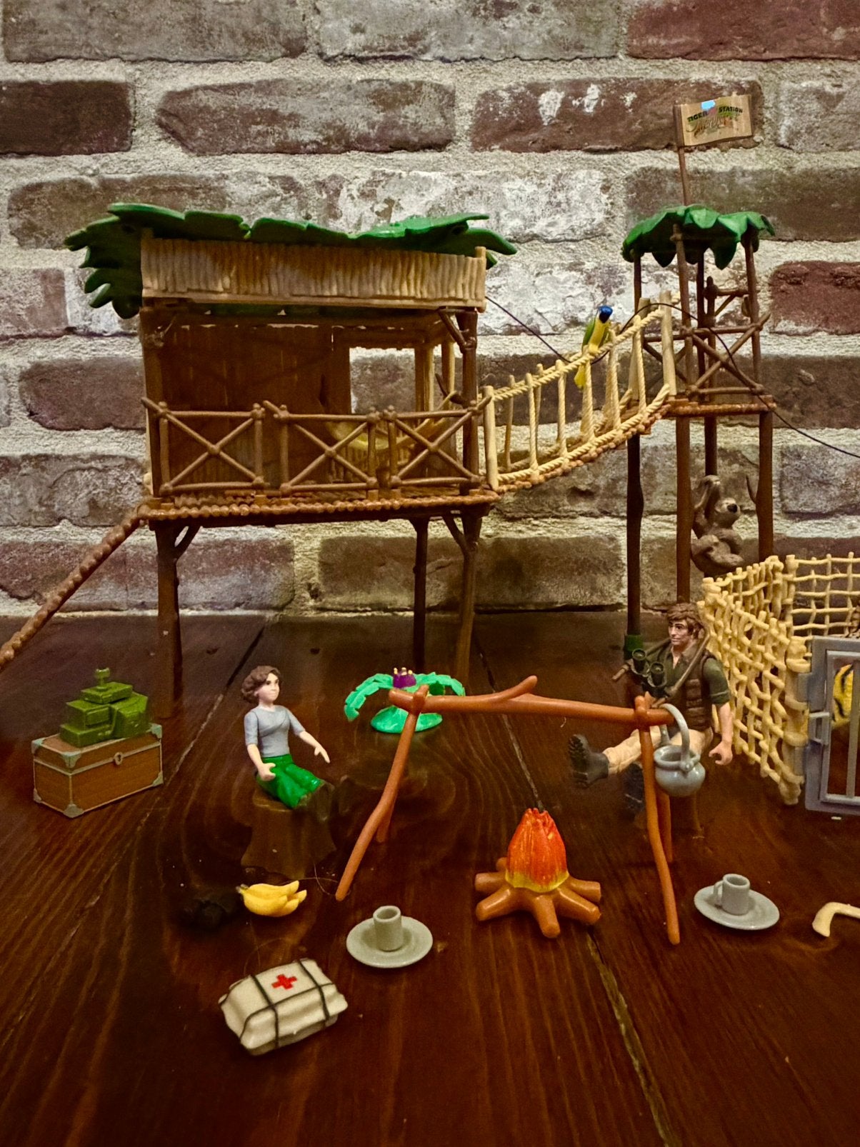 Jungle safari speelset, Kinderen en Baby's, Speelgoed | Playmobil, Ophalen of Verzenden, Zo goed als nieuw
