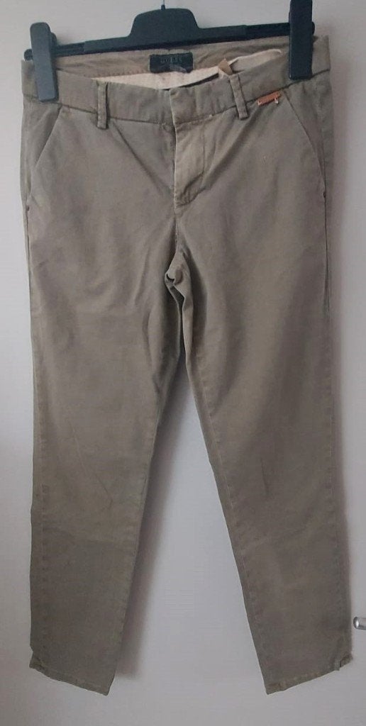 Guess Chino Broek - Beige/grijs - Maat 27, Beige, Ophalen of Verzenden, Zo goed als nieuw, Guess
