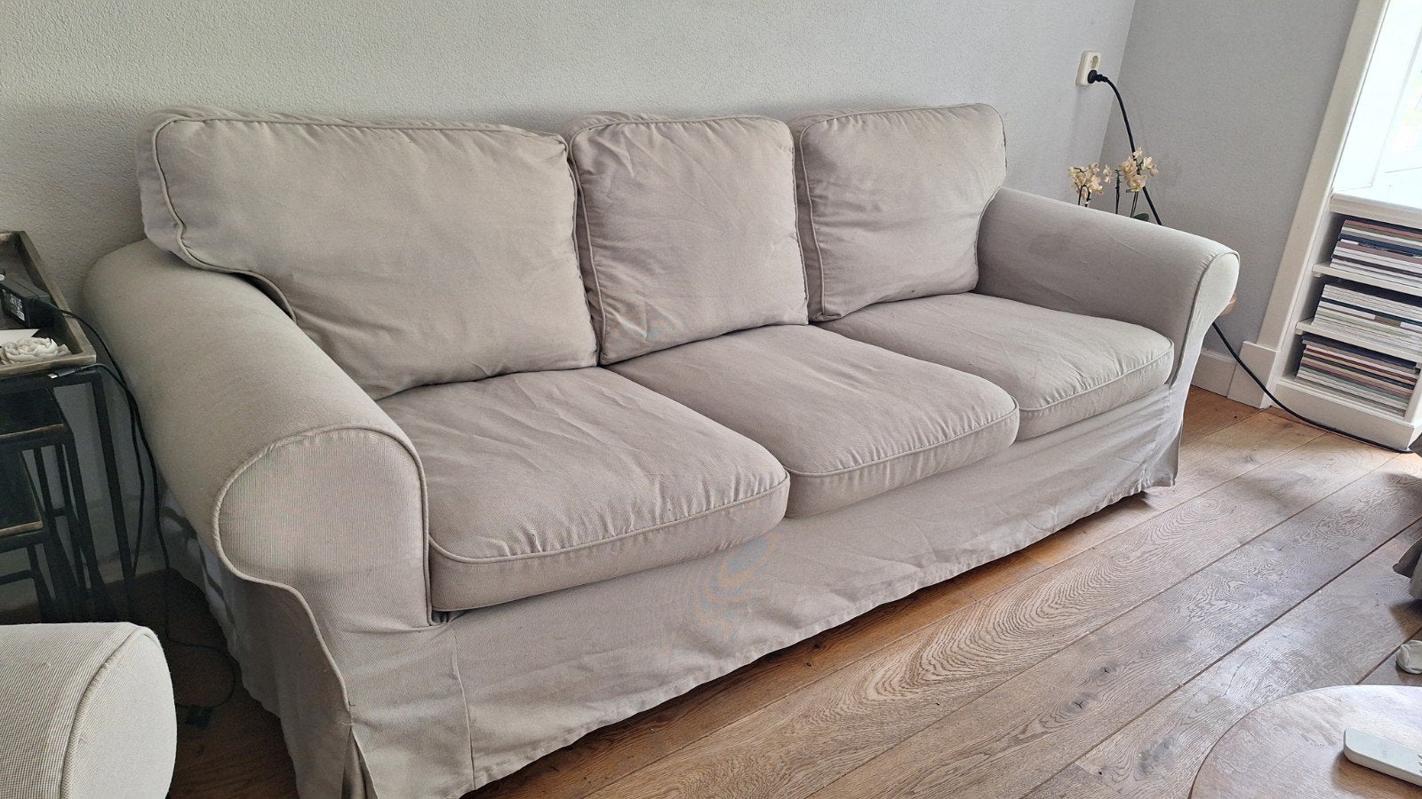 IKEA Ektorp 3-zitsbank -, Huis en Inrichting, Ophalen, Gebruikt, Driepersoons, 75 tot 100 cm
