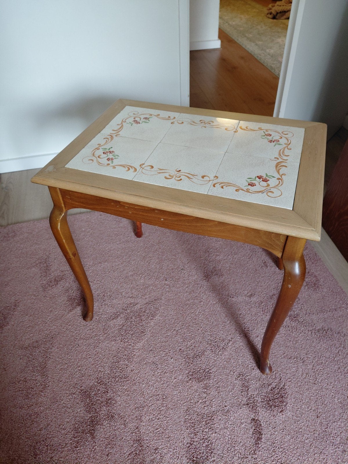 Bijzettafeltje, Minder dan 55 cm, Gebruikt, Zweeds / Oma, Rechthoekig