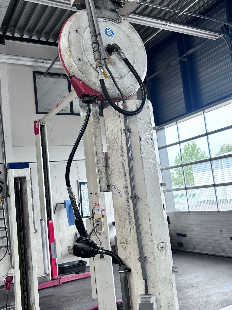 Nederman oliehaspel 10m + Rapid LCD 20 digital afgiftemeter, Ophalen, Gebruikt, Nedermann, Nvt