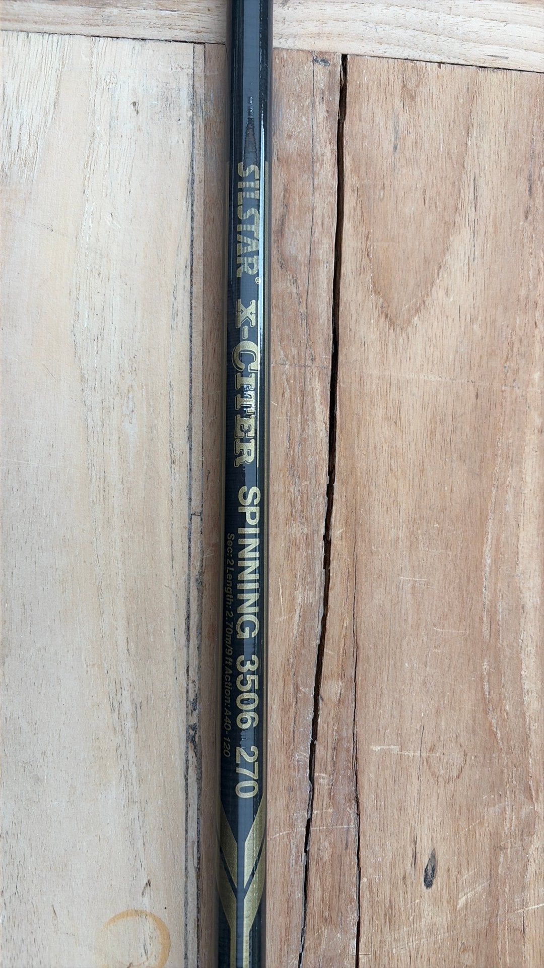 Silstar x-citer spinning hengel carbon 270cm, Ophalen, Gebruikt, Werphengel