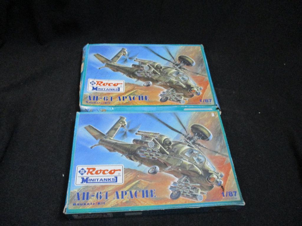 H-422,2 X ROCO 1-87,(HO),NO,718,AH-64 Apache, Ophalen of Verzenden, Nieuw, Groter dan 1:72, Overige merken
