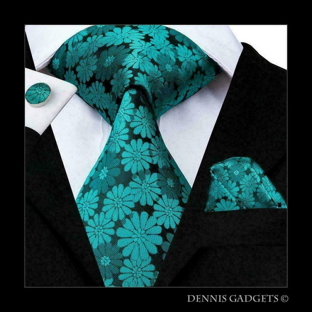 Dennis Gadgets: 100 % zijden stropdas ( 3 delig !! ) DG 3003, Ophalen of Verzenden, Nieuw, Blauw, Met patroon