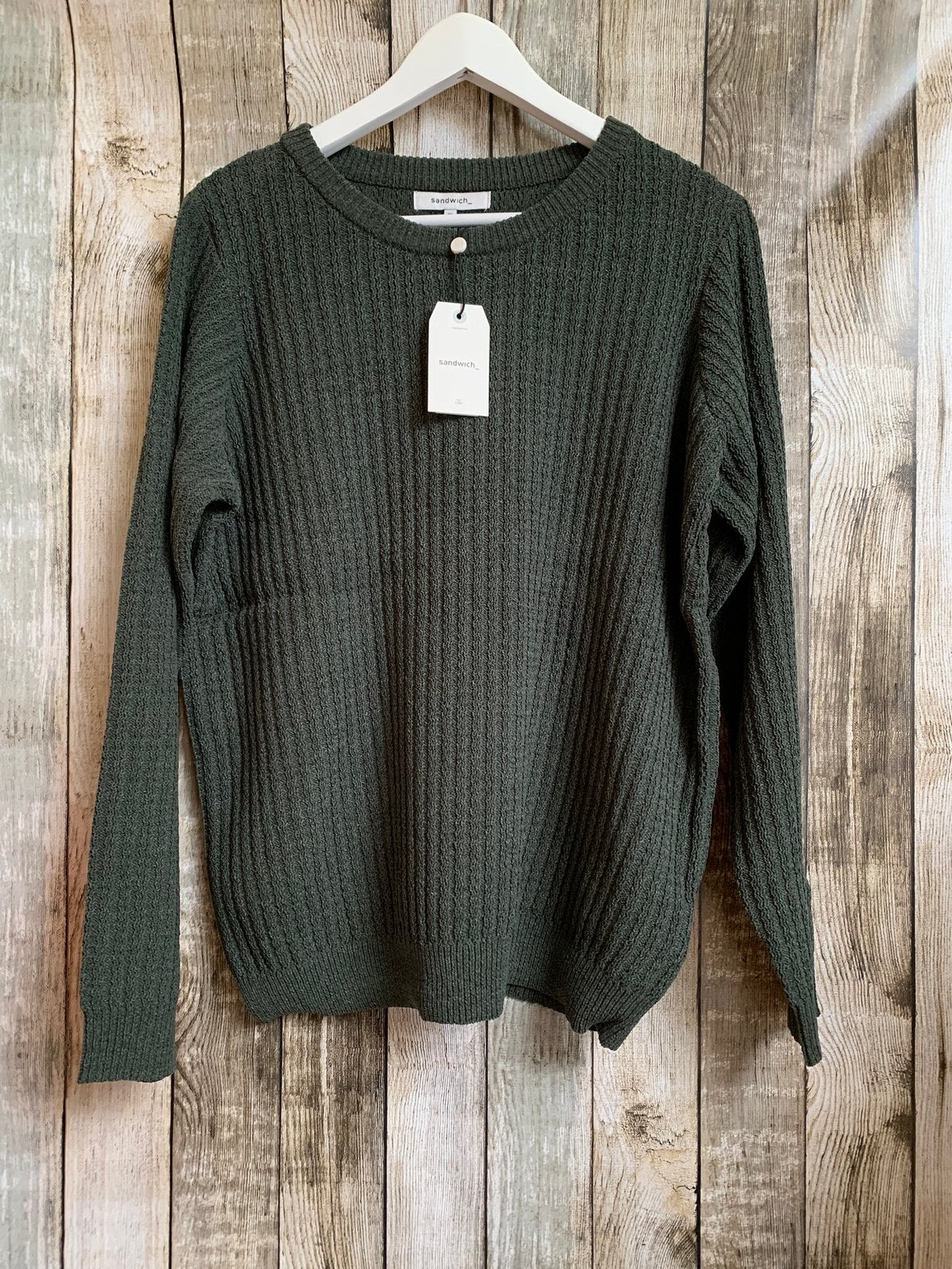 Sandwich super gave groene nieuwe trui (Maat XL), Verzenden, Maat 46/48 (XL) of groter, Nieuw, Sandwich