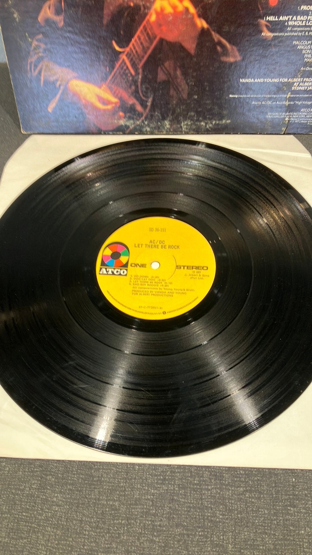 AcDc.  Let There Be Rock, Gebruikt, Ophalen of Verzenden, 1970 - 1979, Inclusief binnenhoes