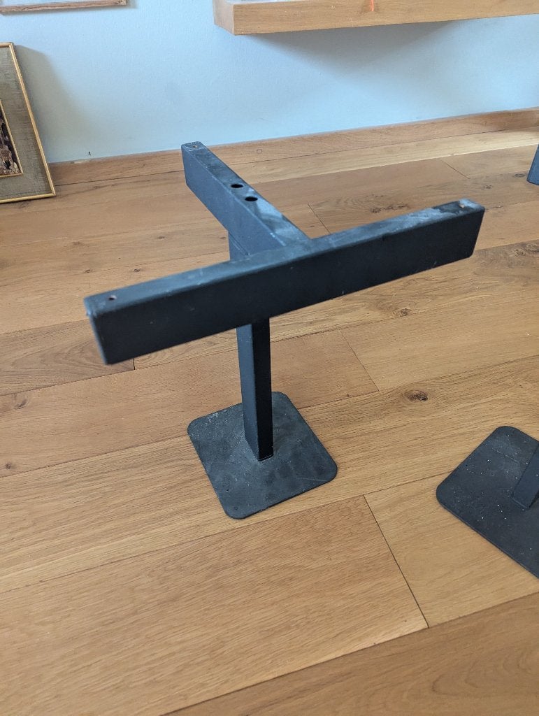 Twee speakerstandaards, Muziek en Instrumenten, Standaards, Gebruikt, Speaker, Ophalen