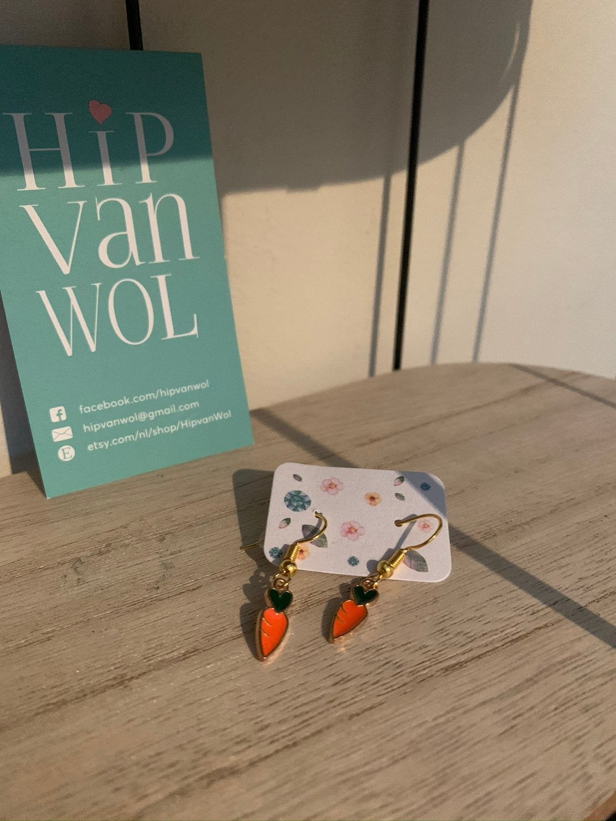 Worteltjes, Overige materialen, Hangers, Nieuw, Oranje