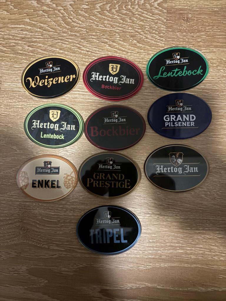 Hertog Jan taplenzen, Verzamelen, Biermerken, Verzenden, Zo goed als nieuw, Flesje(s), Hertog Jan