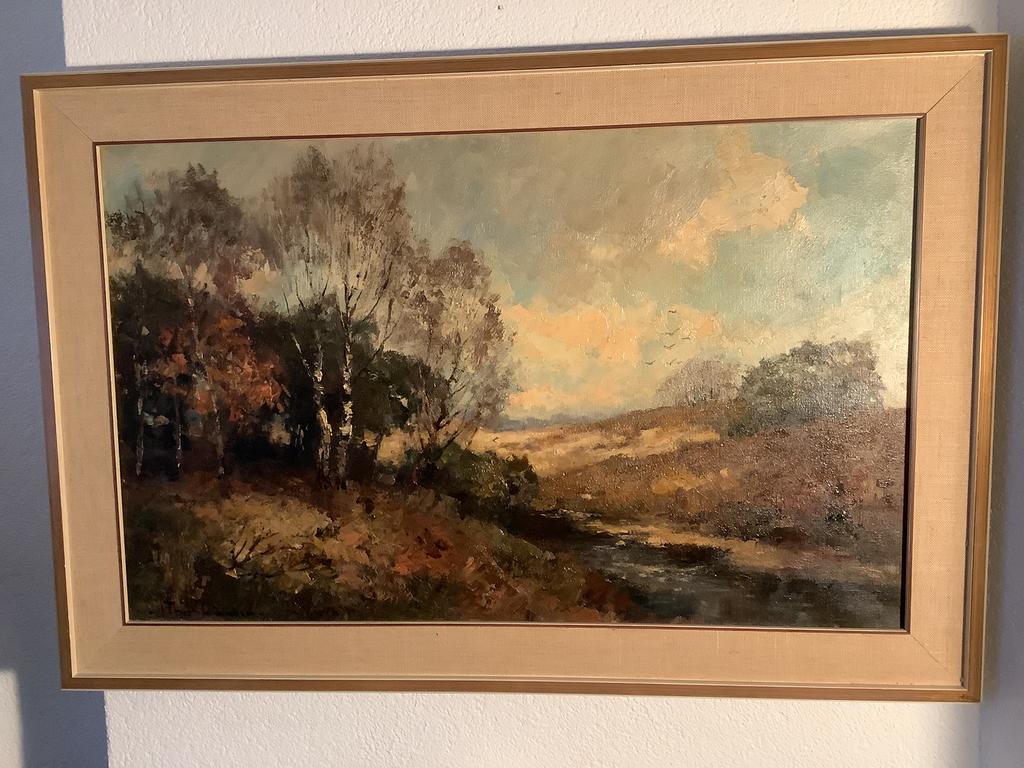 Olieverf schilderij gesigneerd Joop Thonhäuser, Ophalen of Verzenden