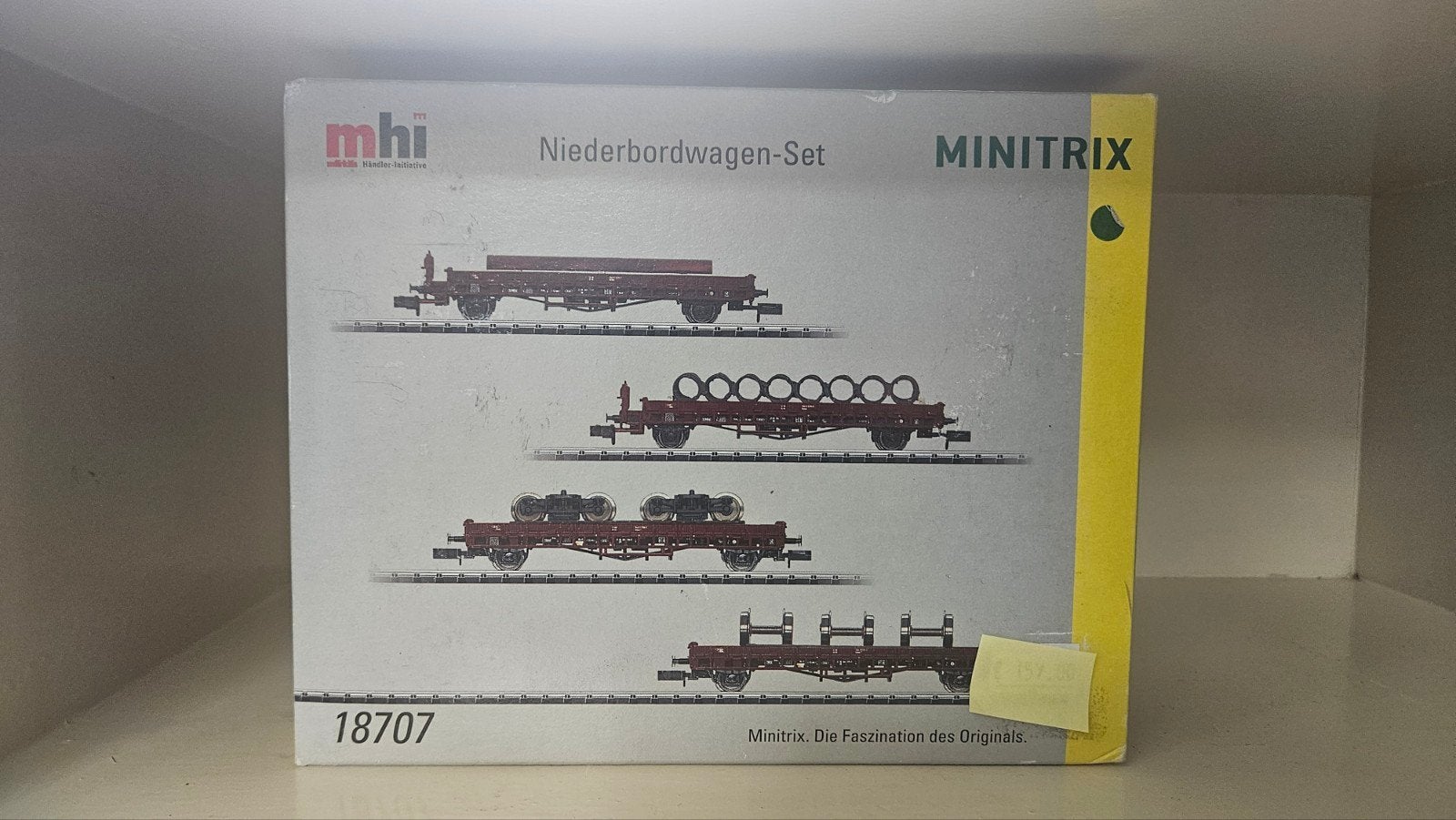 Minitrix 18707 Niederbordwagen-Set (Low Side Car Set), Hobby en Vrije tijd, Modeltreinen | N-Spoor, Ophalen of Verzenden, Nieuw