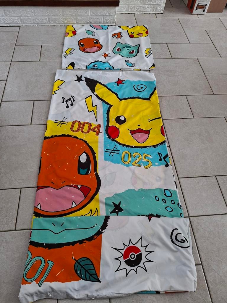 POKEMON DEKBEDOVERTREK ALLEEN GEWASSEN NIET GEBRUIKT €7,50, Ophalen of Verzenden, Tweepersoons, Dekbedovertrek