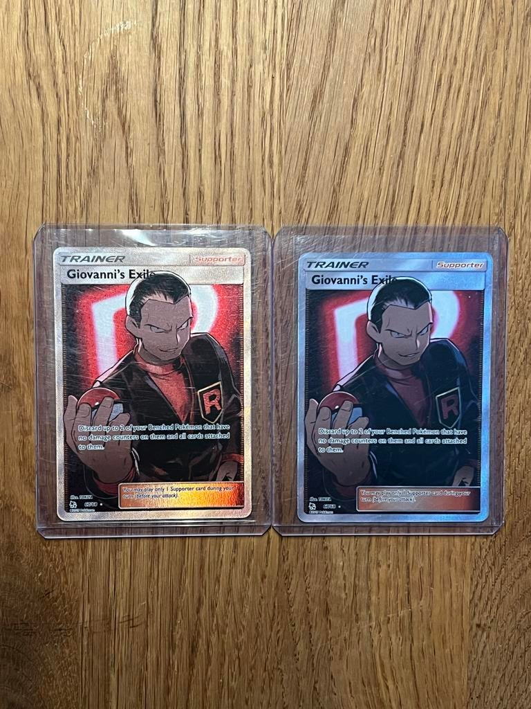 Giovanni's Exile HIF SV67 NM Pokémon kaart (prijs per stuk), Ophalen of Verzenden, Zo goed als nieuw, Losse kaart