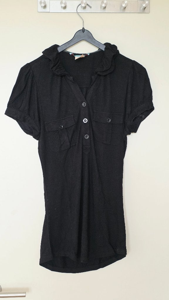 Guess by Marciano zwart polo shirt, Maat 38/40 (M), Zwart, Ophalen of Verzenden, Korte mouw