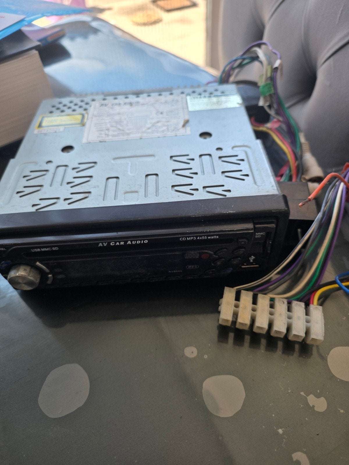 AV Car Audio CD MP3 4x55 watt autoradio, Ophalen of Verzenden, Gebruikt