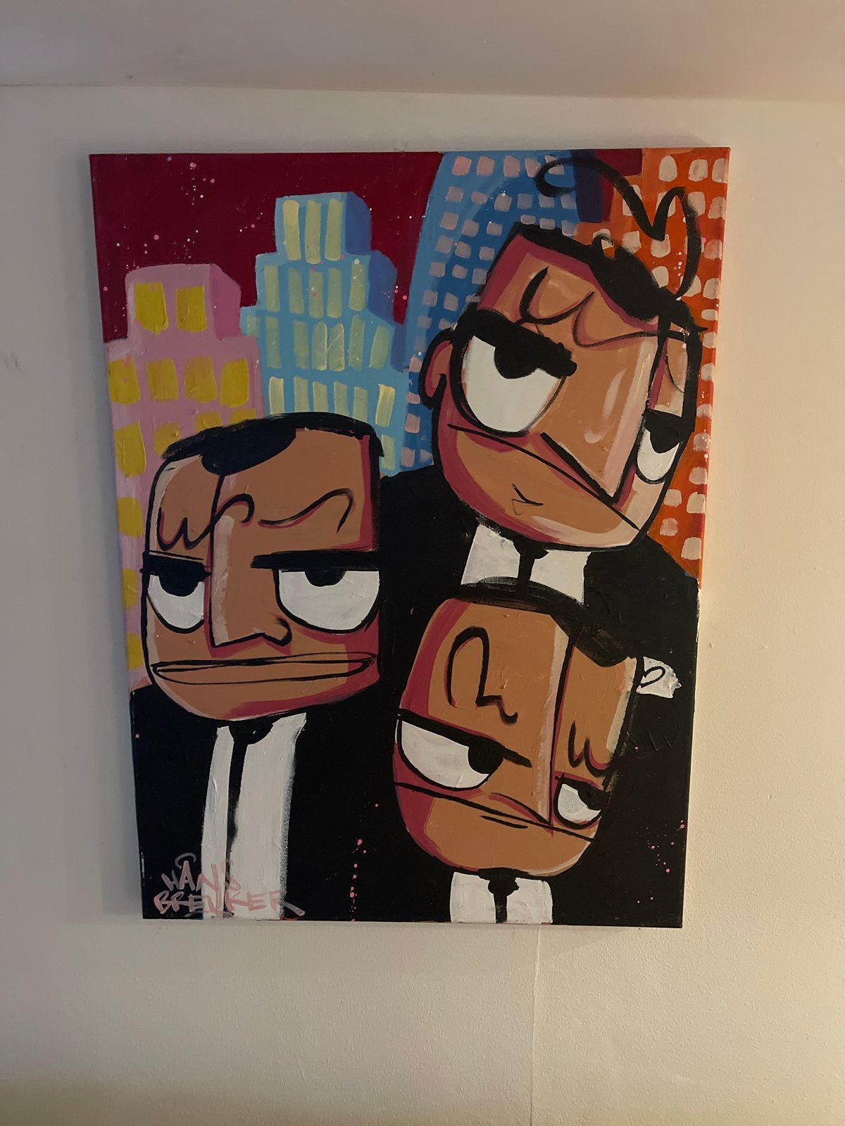 Uniek Hans Breuker Schilderij: 'The Three Wise Guys', Ophalen of Verzenden