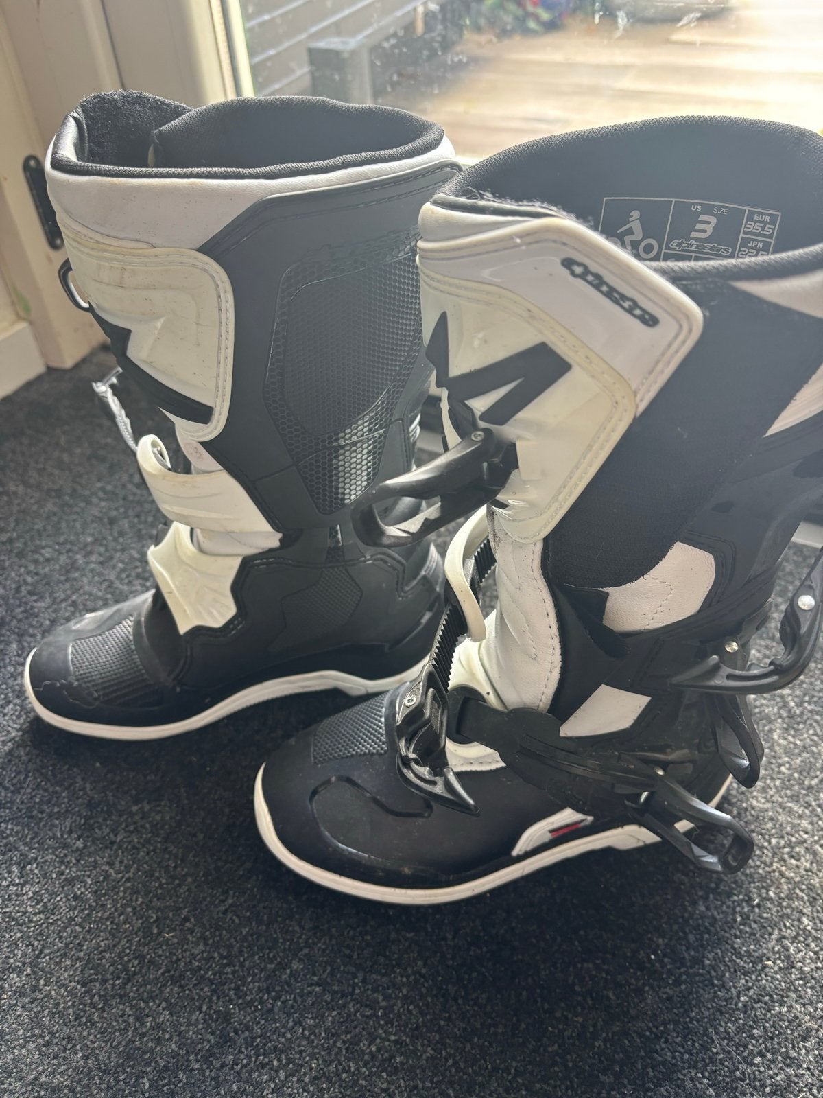 Alpinestars Tech 3S Youth Motorcross Laarzen Maat 35.5, Motoren, Ophalen of Verzenden, Tweedehands, Kinderen, Laarzen