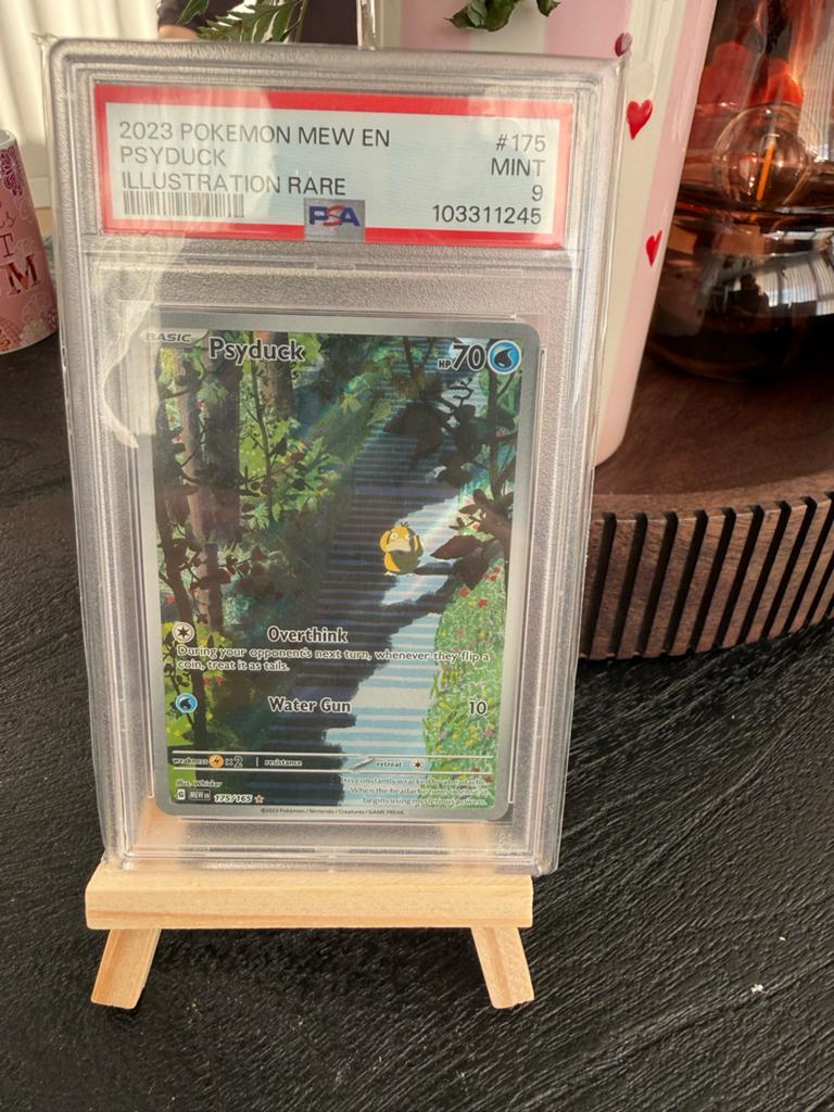 2023 Pokémon Psyduck #175 PSA 9 Mint, Ophalen, Zo goed als nieuw, Losse kaart