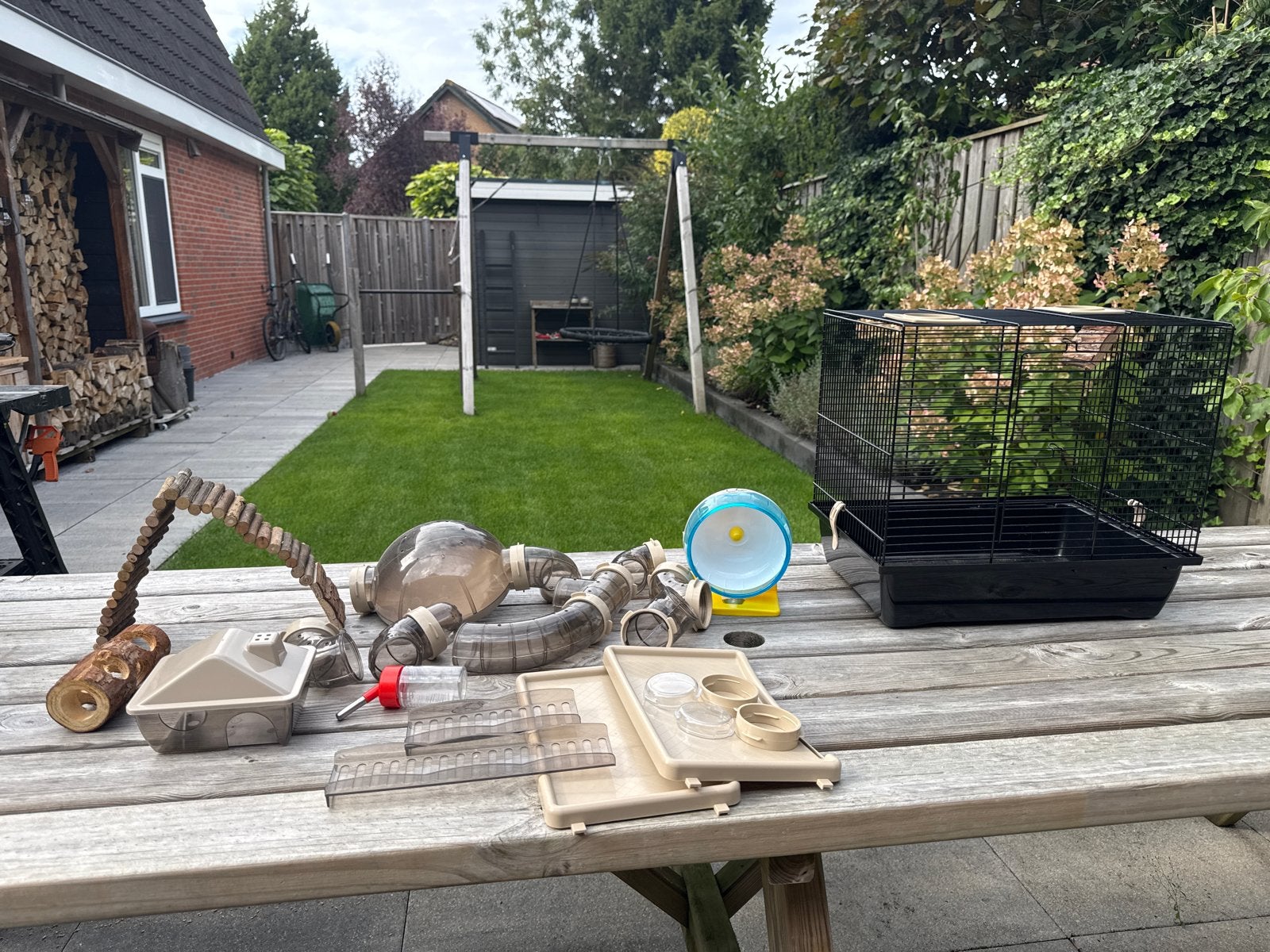 Knaagdieren kooi incl toebehoren, Dieren en Toebehoren, Knaagdieren en Konijnen | Hokken en Kooien, Kooi, Gebruikt, Minder dan 75 cm