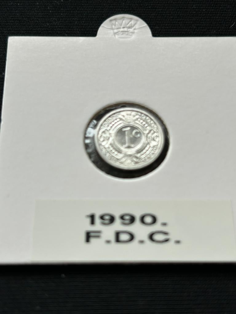 1 c 1990 Nederlandse Antillen, Verzenden, Nederland, Munten