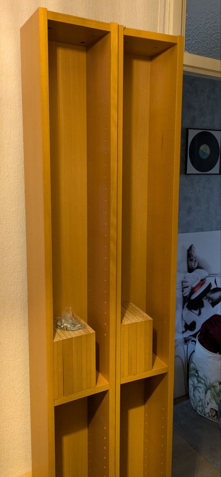 2x IKEA Benno CD/DVD kasten - licht beuken, z.g.a.n., Ophalen, 150 discs of meer, Zo goed als nieuw, Hout